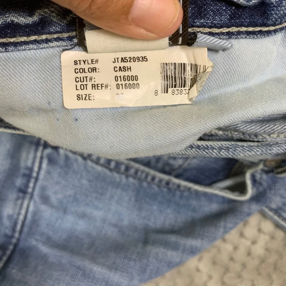 7 For All Mankind Bootcut Jeans Mens 36 Light Wash 100% Cotton JTA520935